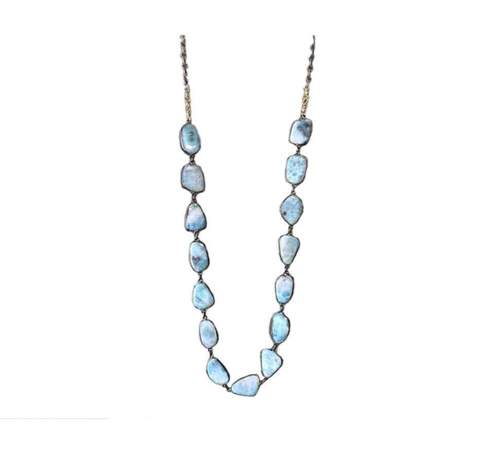 Larimar Statement Necklace