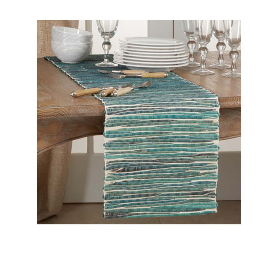 TURQUOISE WATER HYACINTH RUNNER