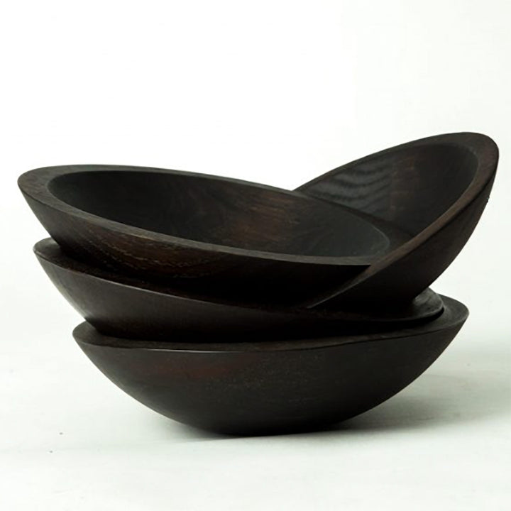 Classic Black Ebonized Round Bowl (2 Sizes Available)