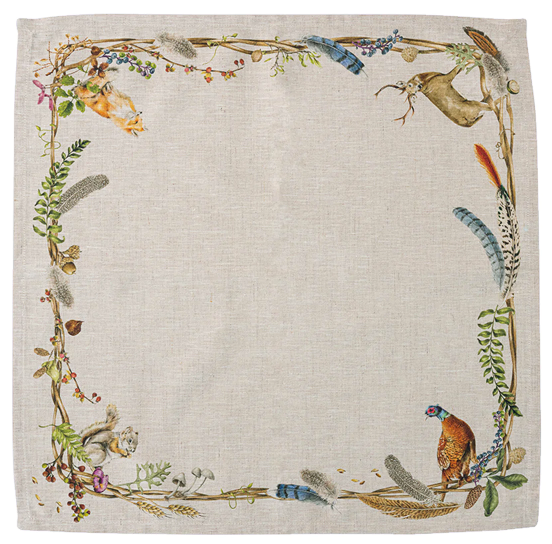 Forest Walk Animals Napkin (Set of 4)