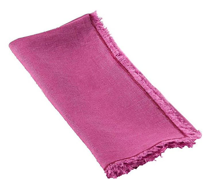 Fringed Stone Washed Napkins (Available in 7 Colors)