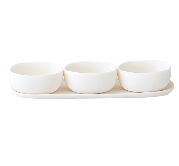 Trio Of Bowls On Dish Set (Available in 2 Colors)