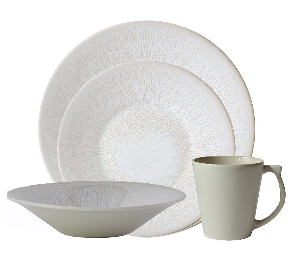 Vuelta Dinnerware Collection in White Pearl