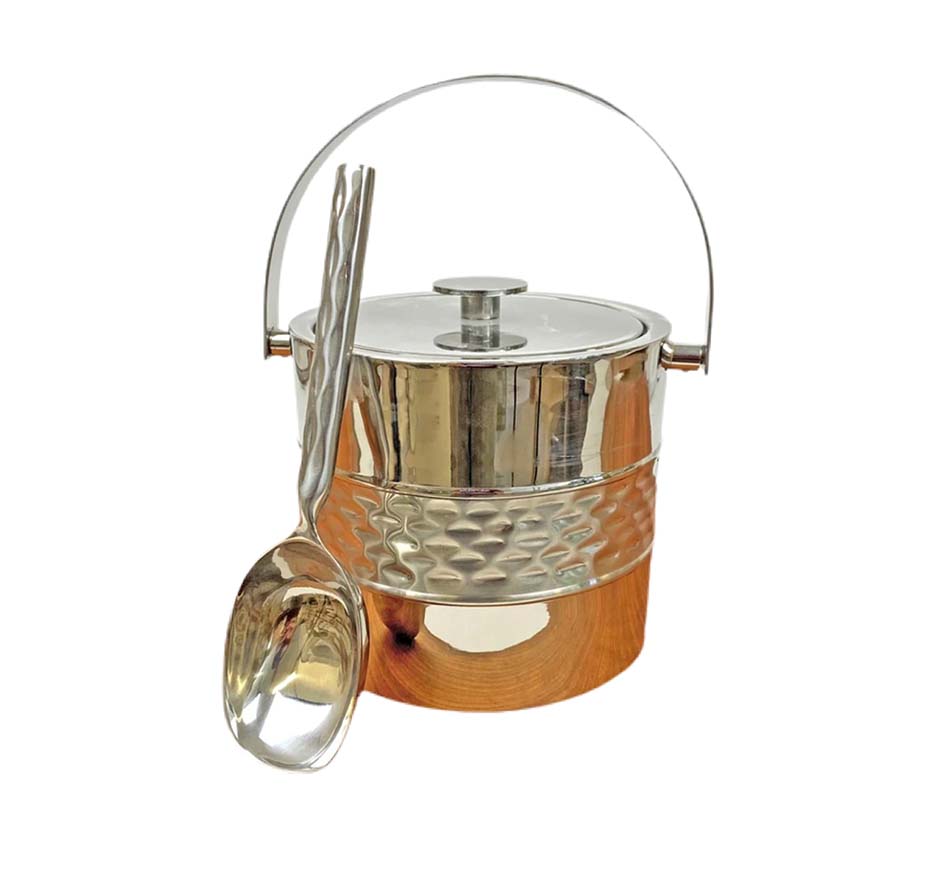 Truro Platinum Ice Bucket & Scoop Set