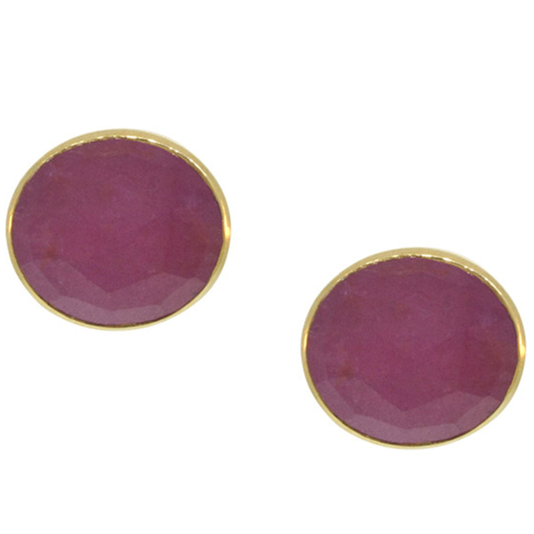 Pink Sapphire Studs