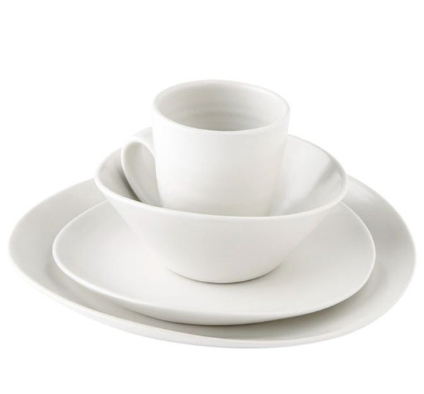 Barre Dinnerware Collection in Alabaster