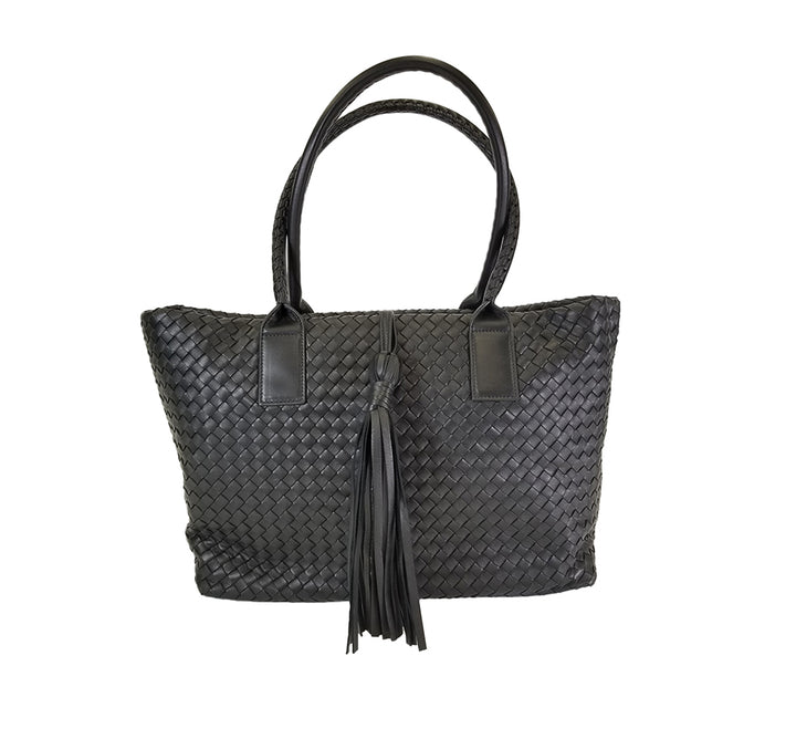 Black Leather Tote