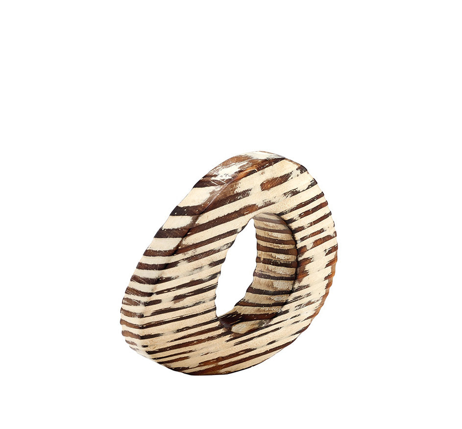 Beige Oval Eye Napkin Ring