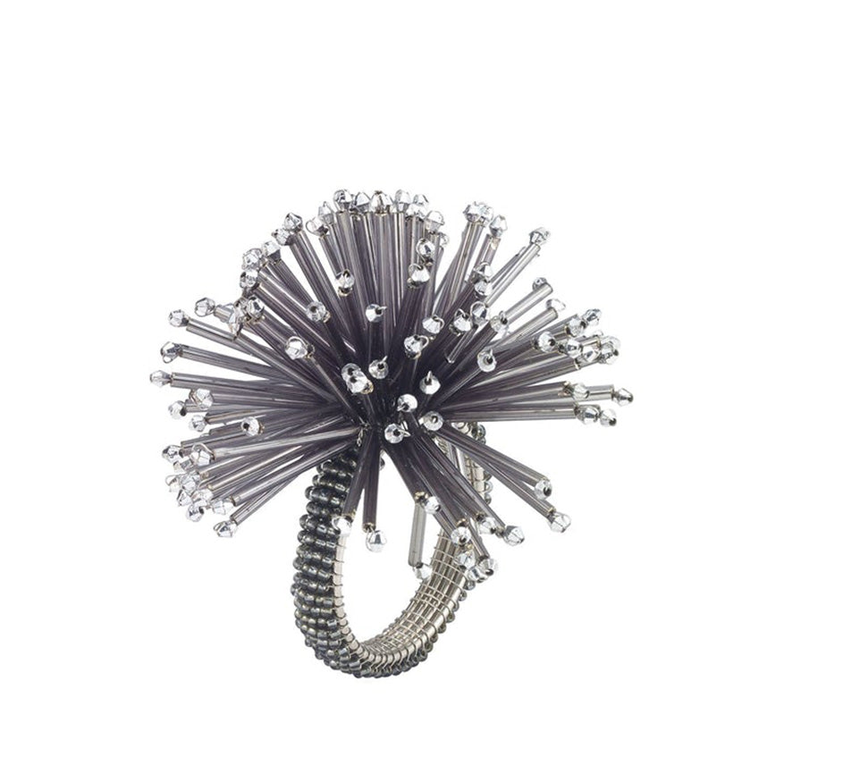 Silver Urchin Napkin Rings (Set of 4)