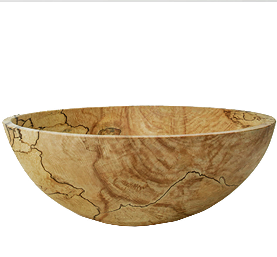 Round Spalted Maple Bowl