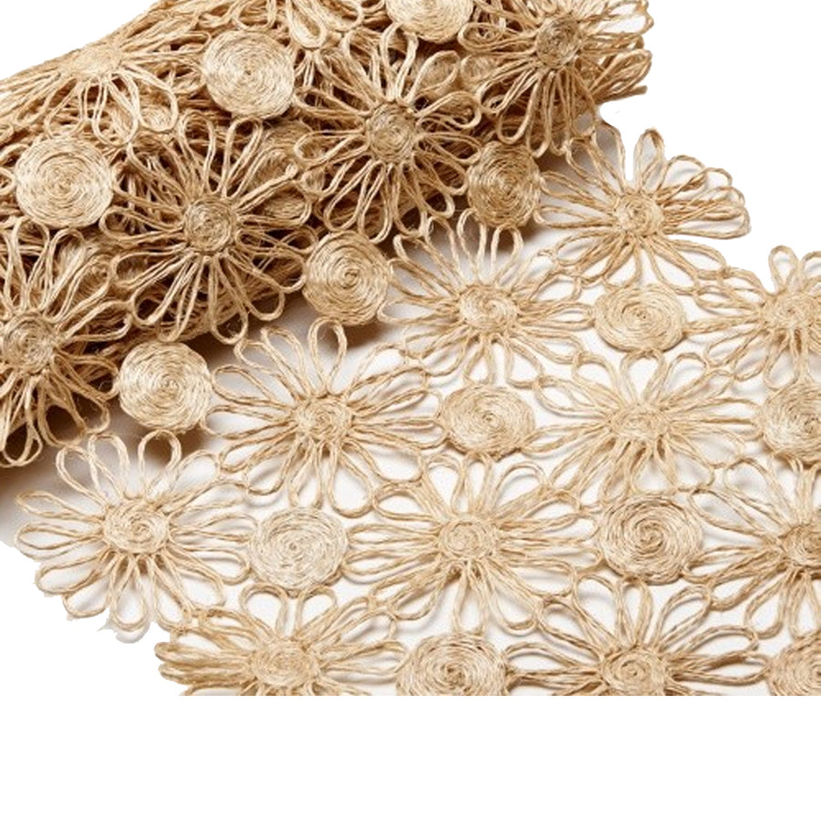 Daisy Braid Natural Table Runner