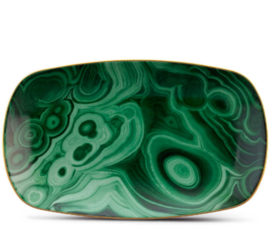 Small Malachite Rectangular Tray