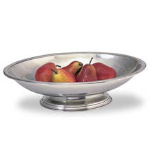 Round Footed Pewter Centerpiece