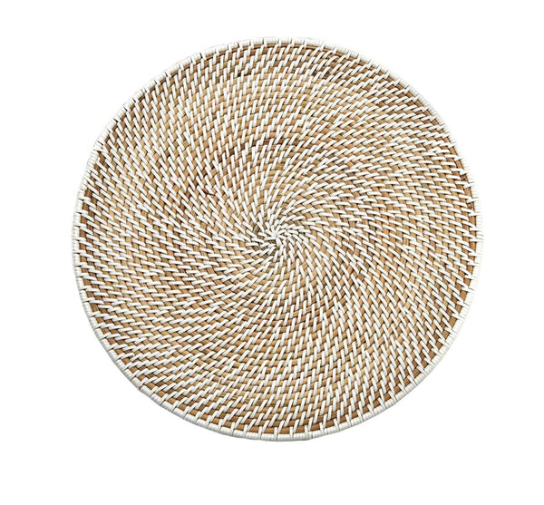 Calypso Rattan Placemat in White
