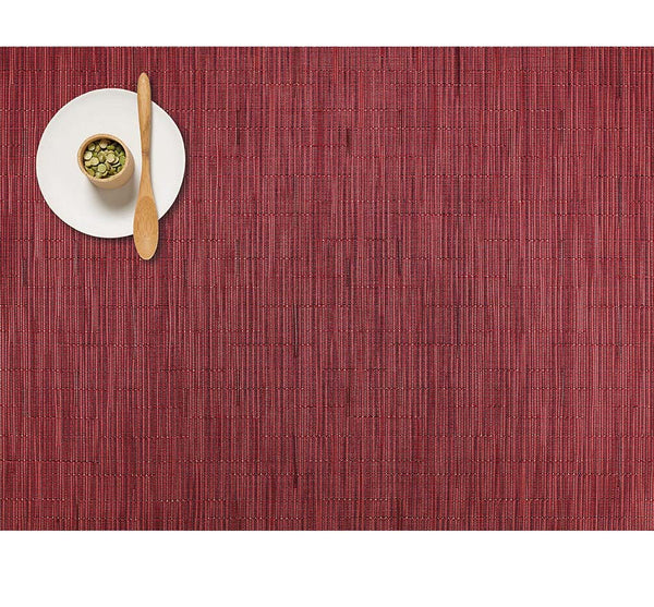 BAMBOO PLACEMAT IN Cranberry (Set of 4)