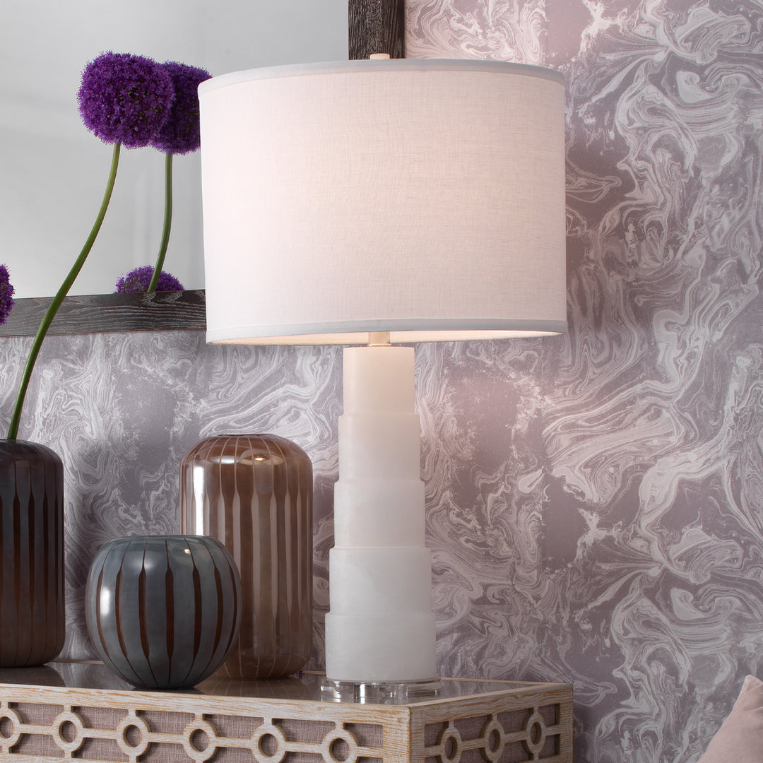 Caspian Table Lamp in Alabaster