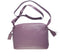Woven Leather Medium Crossbody Bag in Lilac