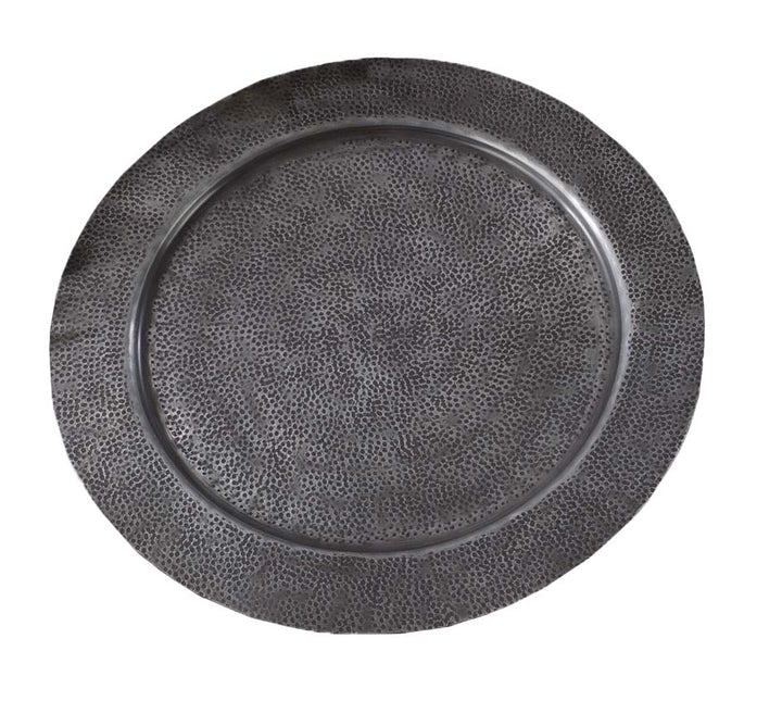 Hammered Metal Charger Plate