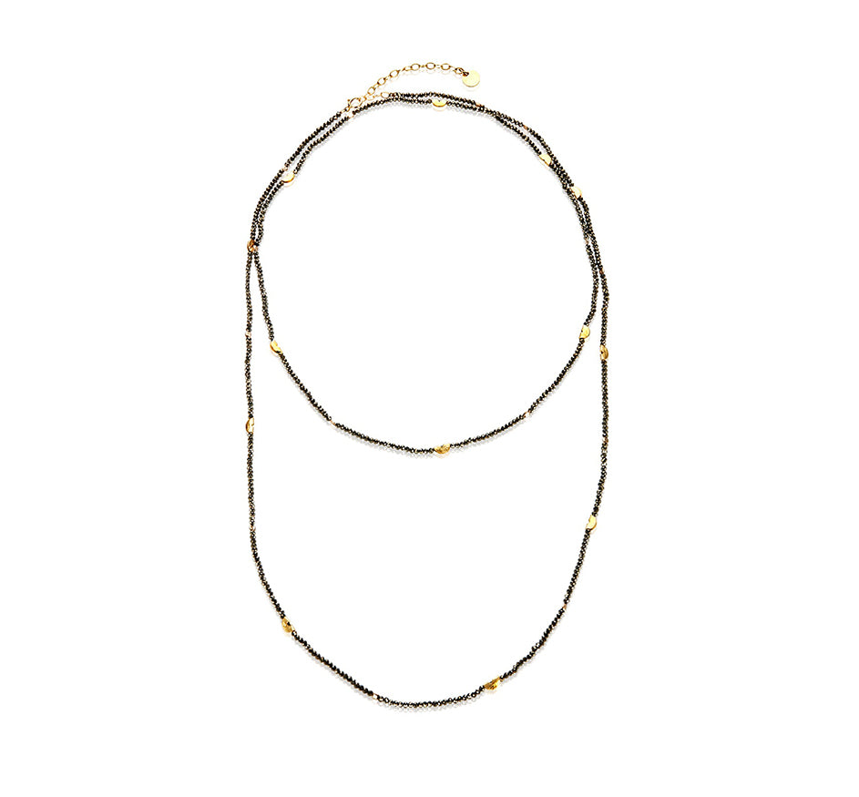 Half Moon Long Strand Necklace