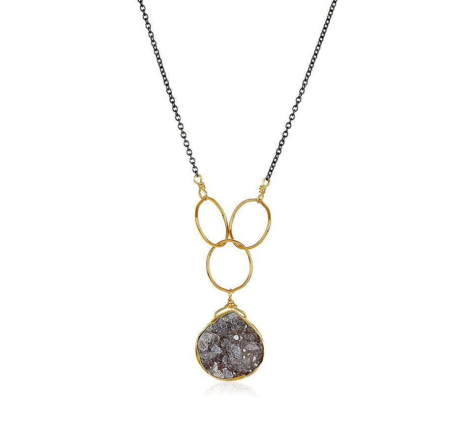 Cassiopeia Druzy Necklace