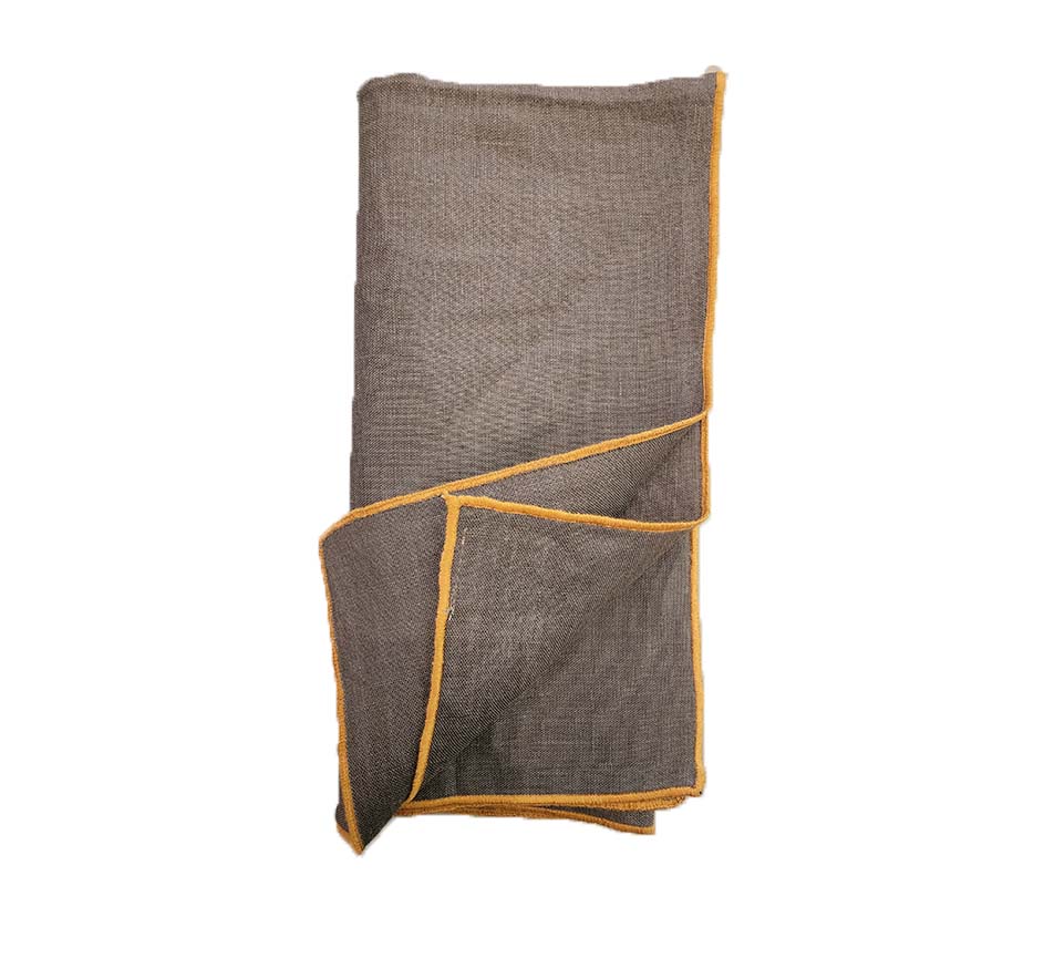 Contract Edge Grey/Gold Napkin