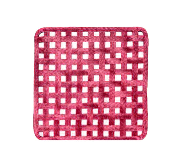 Lattice Square Placemat in Grass (Available in 2 colors)