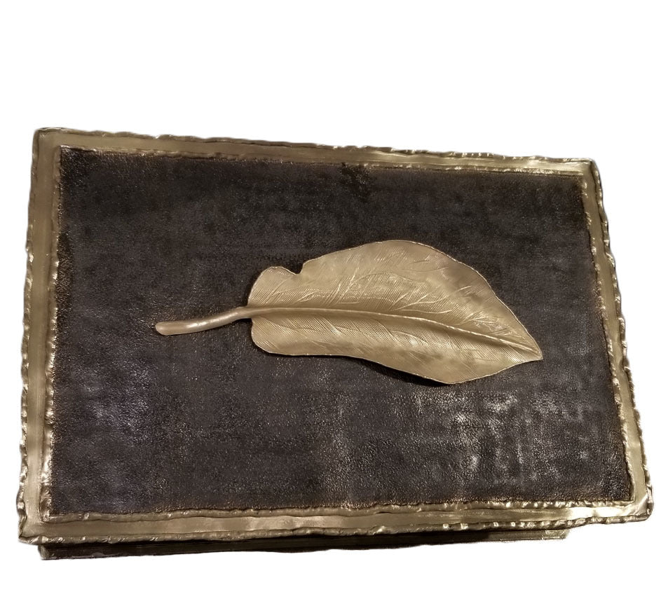 Metal Leaf Box Large