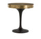 Brass And Wood Side Table