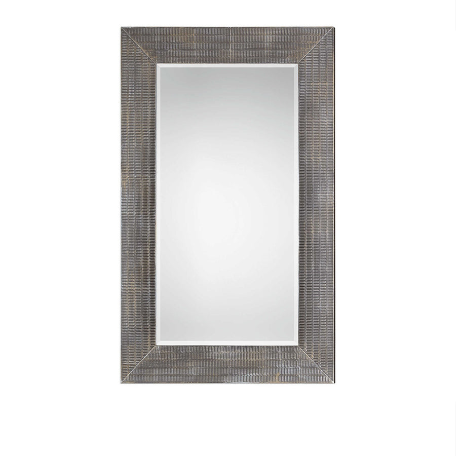 Modern Metal Textured Mirror 36x58