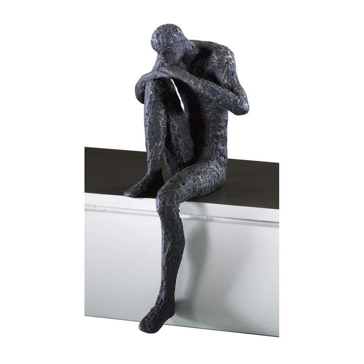 Thinking Man Shelf Sculpture