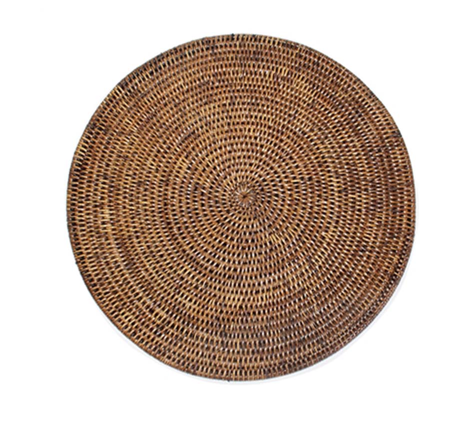 Rattan Round Placemat (Sold in a set of 4 and available in 2 finishes)