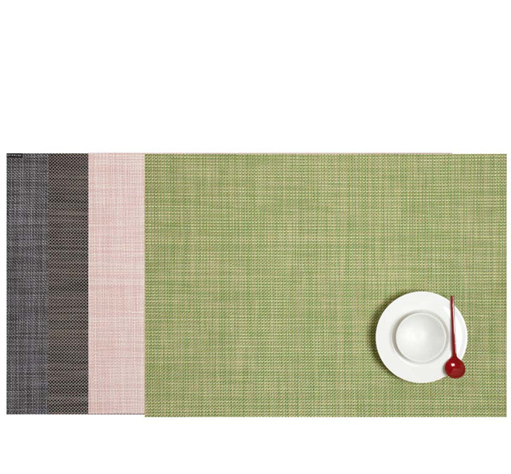 Mini Basketweave Placemat (Set of 4, Available in 4 colors)