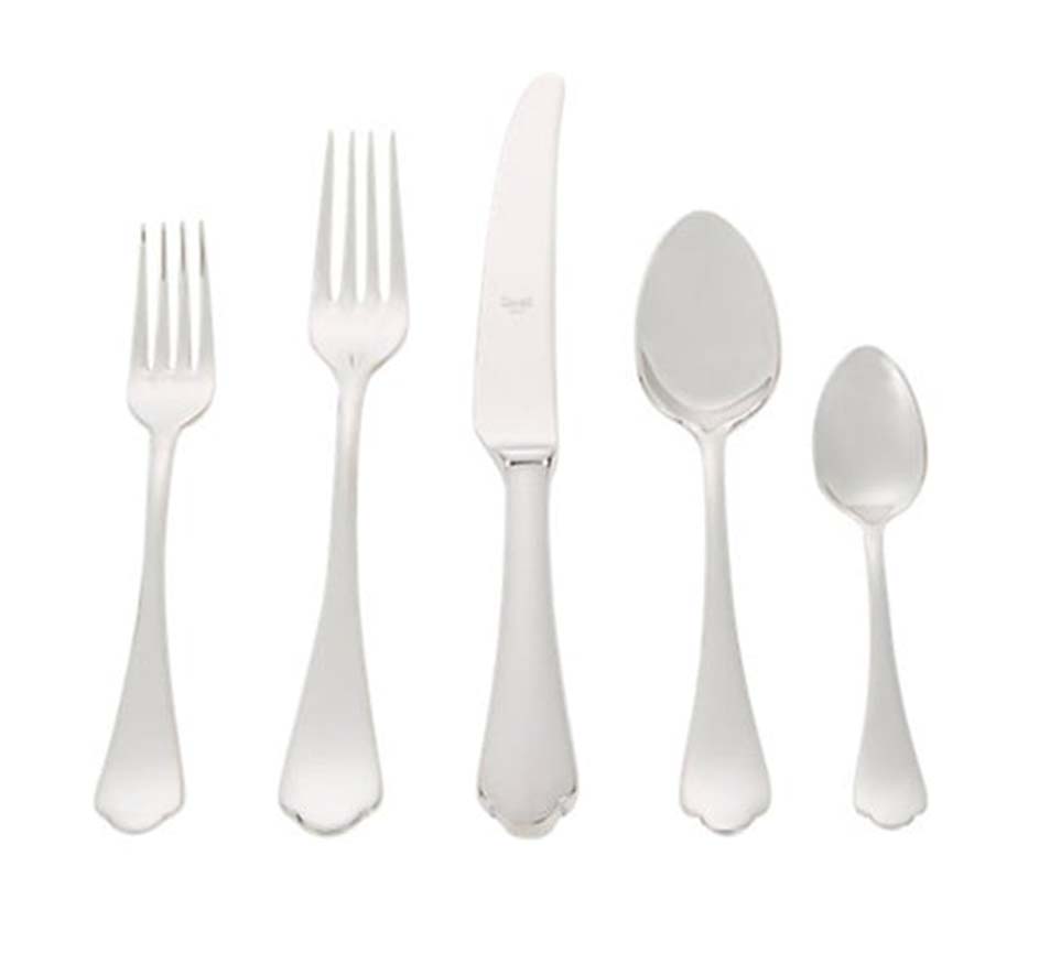 Dolce Vita 5 Piece Flatware In Pewter Finish