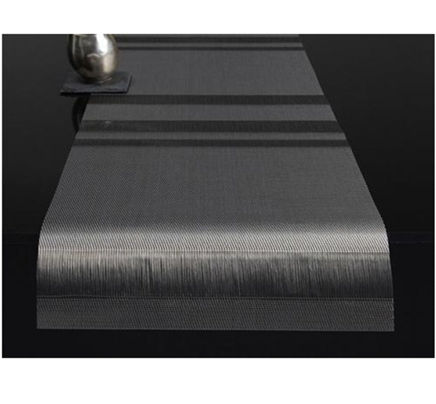 Tuxedo Stripe Runner in Silver