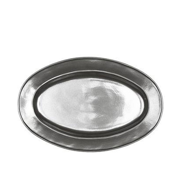 Pewter Ceramic Medium Oval Platter