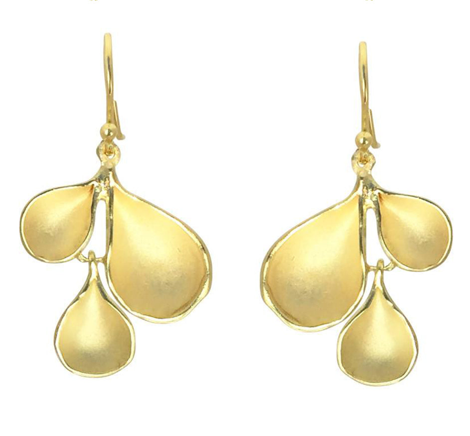 Fallin Petal Earring in 18kt Vermeil