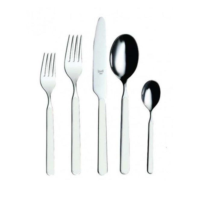 Fantasia 5 Piece Flatware In China White