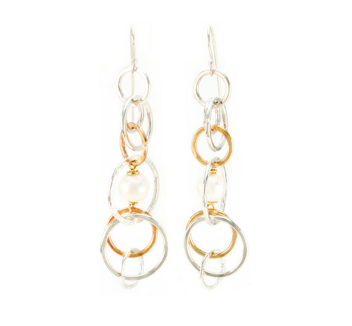 Pearl Globe Earrings