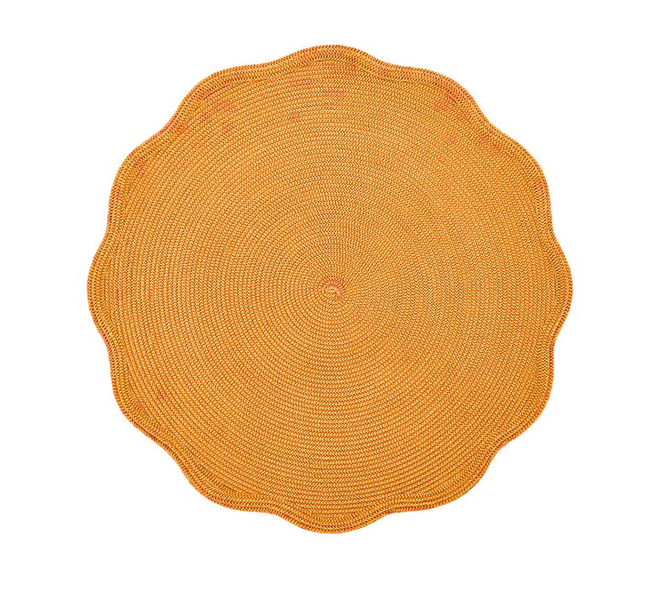 Round Scallop Placemat (Sold in a set of 4 and available in 6 colors )