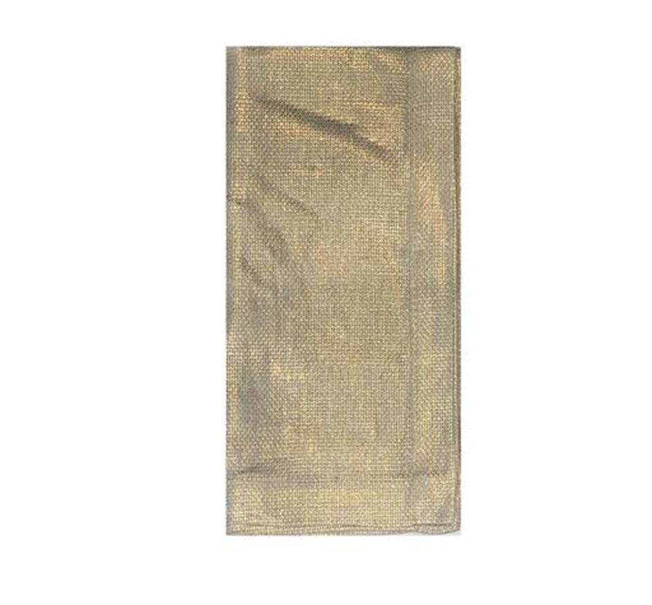 Linen Birdeye Napkin in Gold