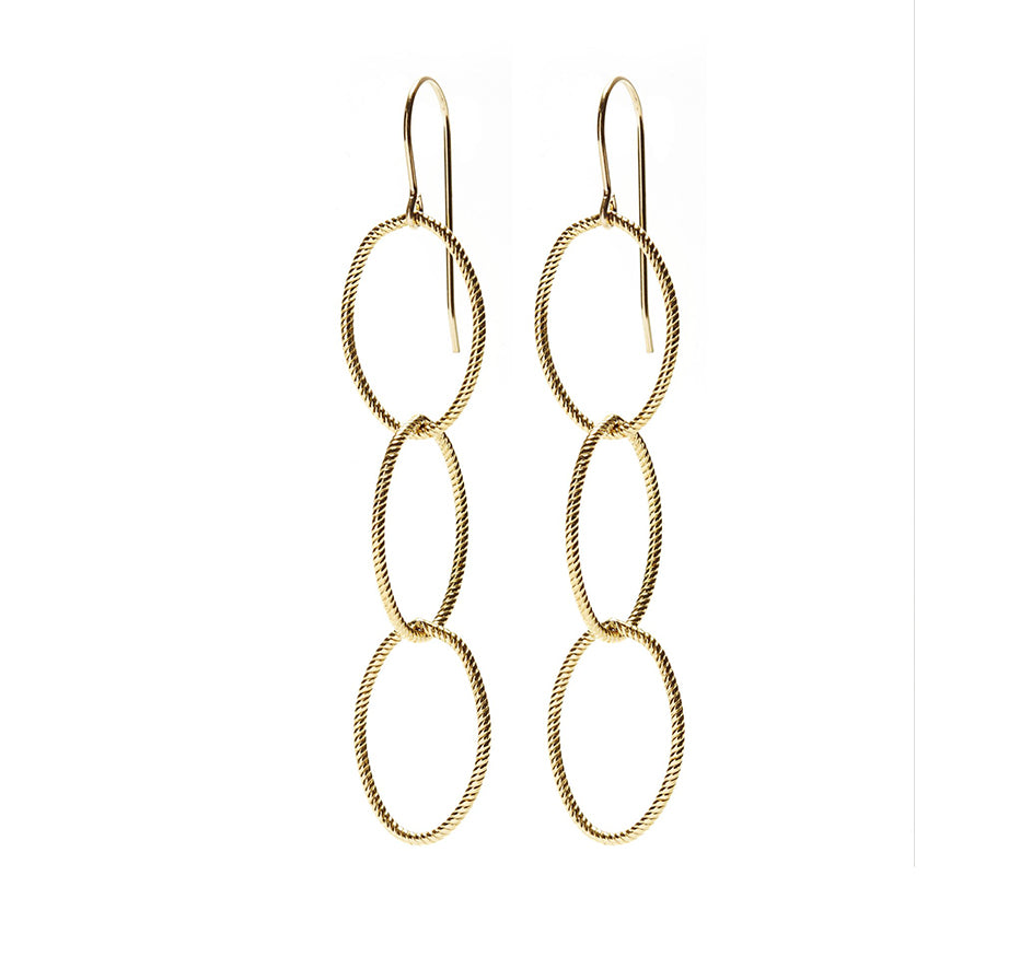 Triple Oval Earrings (Available in 2 Colors)