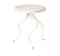 Cream Hide Side Table with Kudu Legs