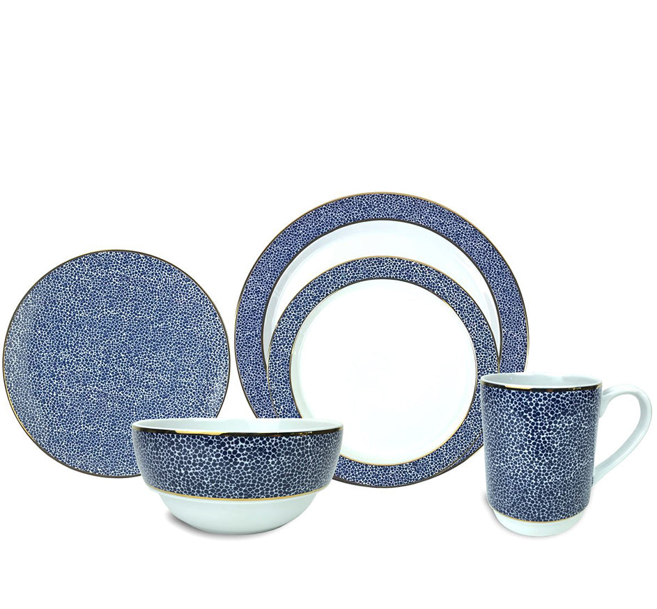 Panthera Dinnerware Collection in Indigo