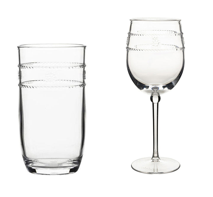 Isabella Acrylic Glassware Collection In Clear