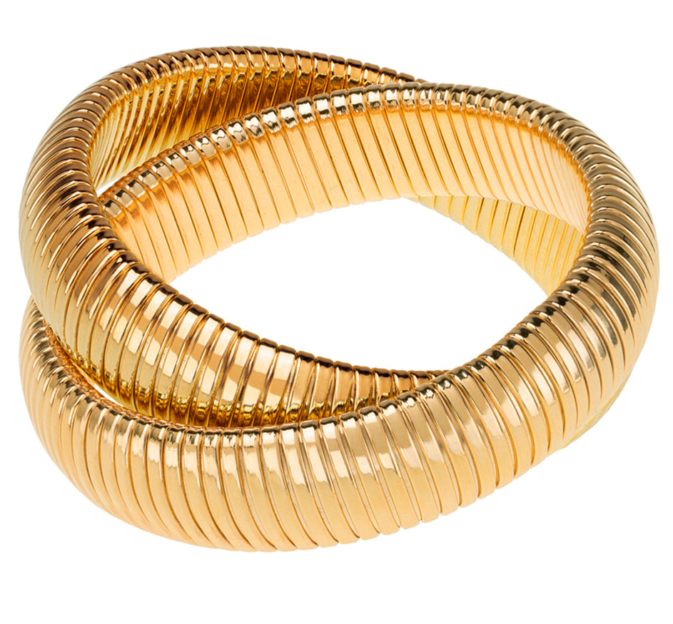 Cobra Twist Bracelet in Gold