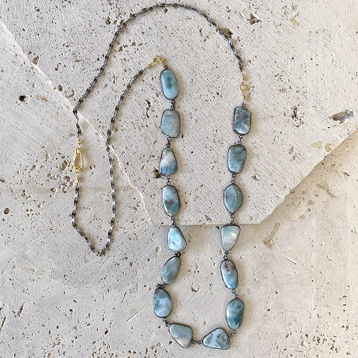 Larimar Statement Necklace