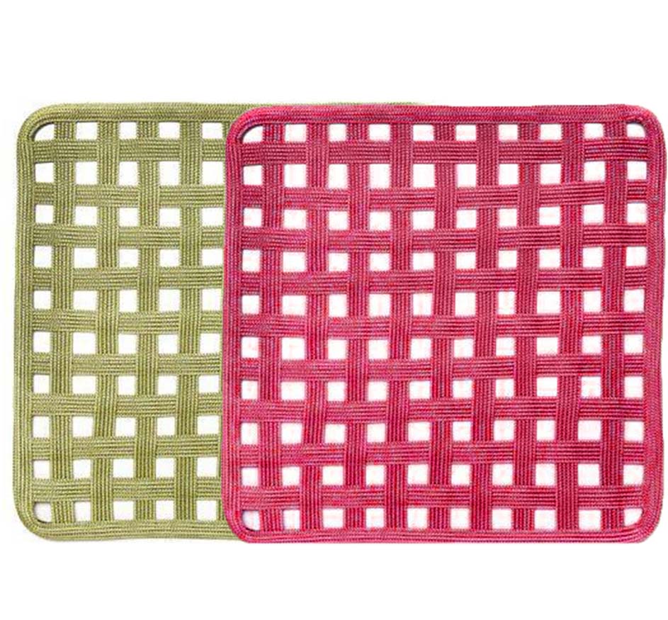 Lattice Square Placemat in Grass (Available in 2 colors)