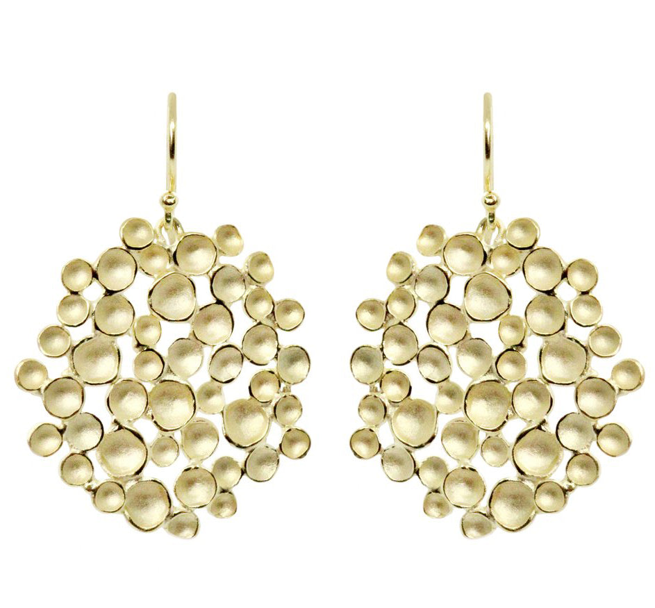 Champagne Pod Earrings In Large (Available In 2 Finishes)