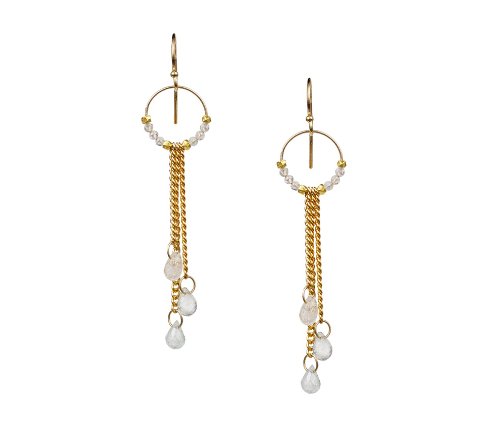 Sienna Earrings in Moonstone