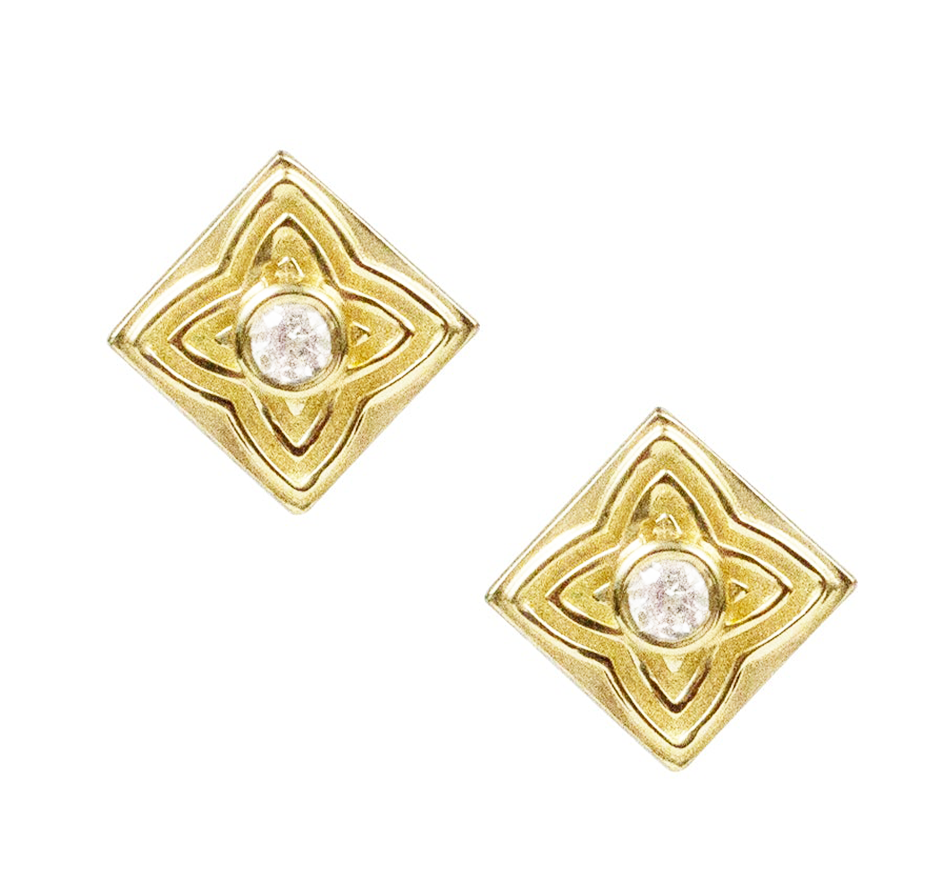 White Topaz Indu Studs